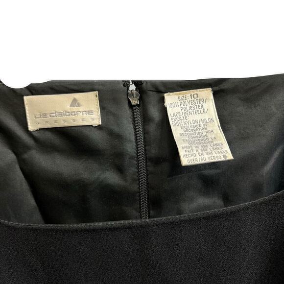 Liz Claiborne Dresses Little Black Dress Size 10 - Picture 3 of 3
